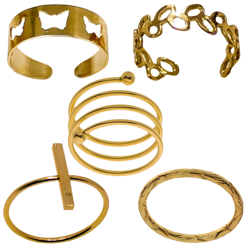 انگشتر زنانه کد RKH_1734 مجموعه 5 عددی انگشتر زنانه کد RKH_1734 مجموعه 5 عددی