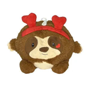 عروسک طرح تنبل مدل Sloth with Love Headband کد SZ13/1128 طول 24 سانتی‌متر