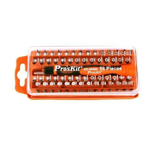 مجموعه 58 عددی پیچ گوشتی پروسکیت مدل SD-9808N