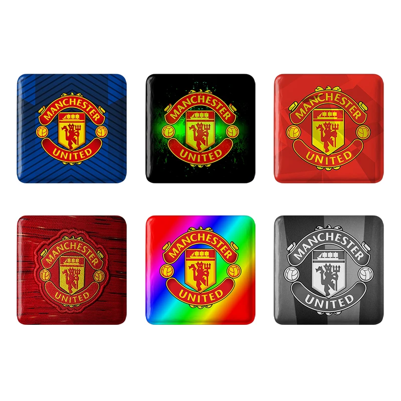 مگنت خندالو طرح باشگاه منچستر یونایتد Manchester United کد 1709A مجموعه 6 عددی