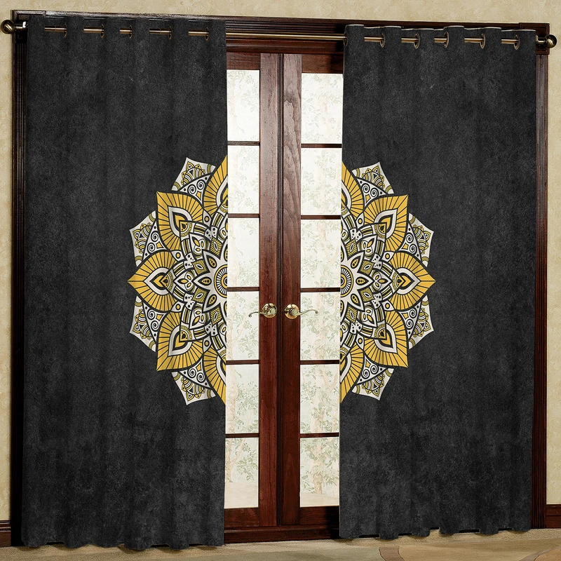 پرده مدل خورشیدی هازان پانچی کد 4029 سایز 140x200 سانتی متر