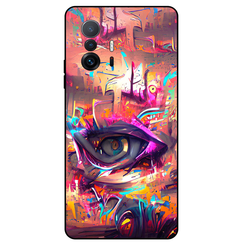 کاور مگافون طرح چشم مدل 2823 مناسب برای گوشی موبایل شیائومی Mi 11T / 11T Pro  