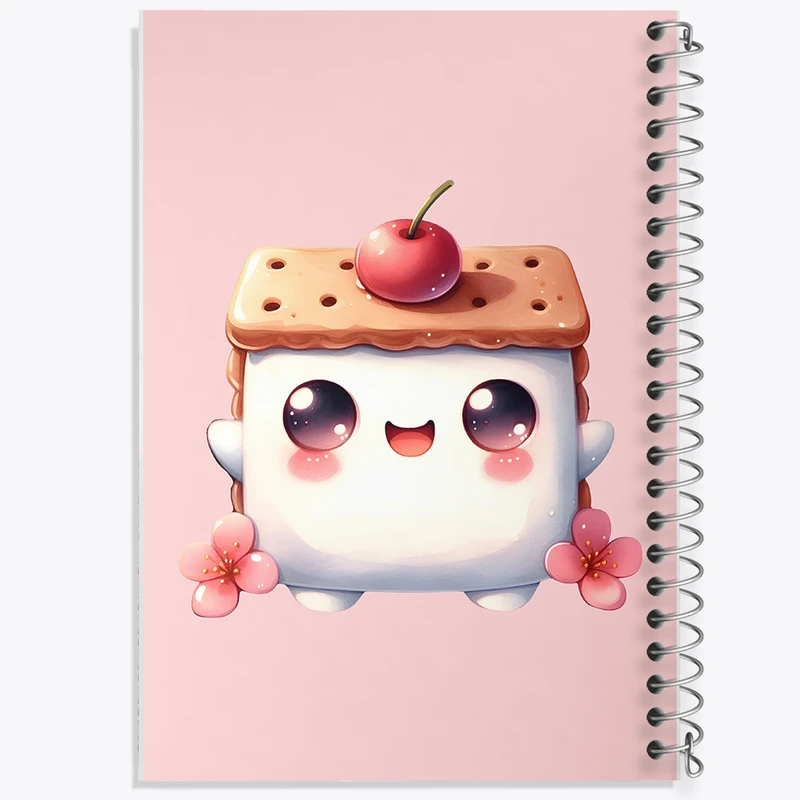 دفتر شطرنجی 50 برگ خندالو طرح بستنی کیوت کد N5259