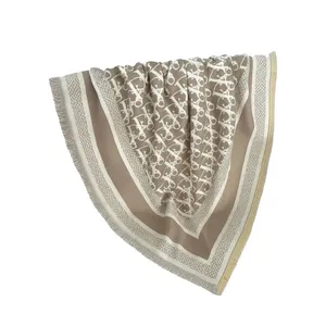 روسری زنانه مدل موهر پاییزه دو رو سه گوش