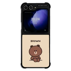 AKAM AMCWSGZFLIP5-BROWN12 Cover For Samsung Galaxy Z Flip 5