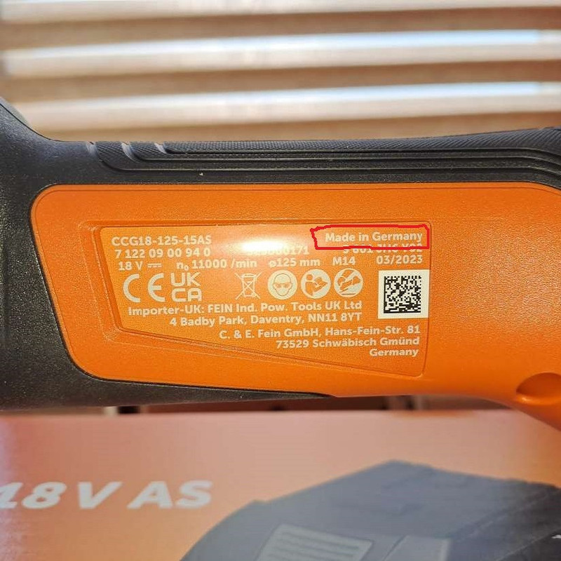 مینی فرز شارژی فاین مدل CCG 18-125-15 AS مینی فرز شارژی فاین مدل CCG 18-125-15 AS