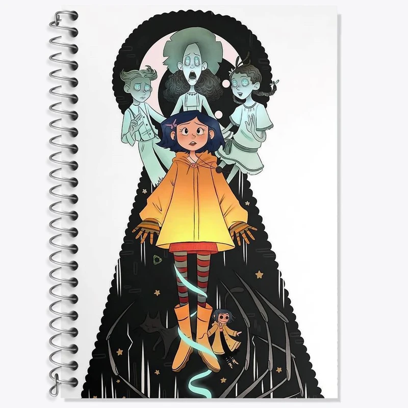 دفتر لغت 50 برگ خندالو مدل کورالاین Coraline کد 20789