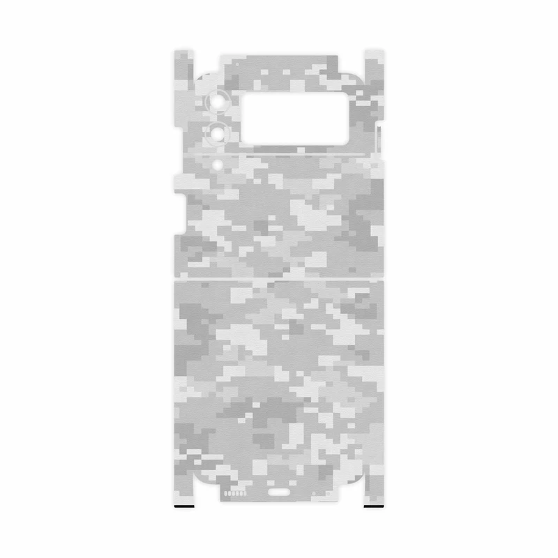 برچسب پوششی ماهوت مدل Army-Winter-Pixel-FullSkin مناسب برای گوشی موبایل سامسونگ Galaxy Z Flip3 5G