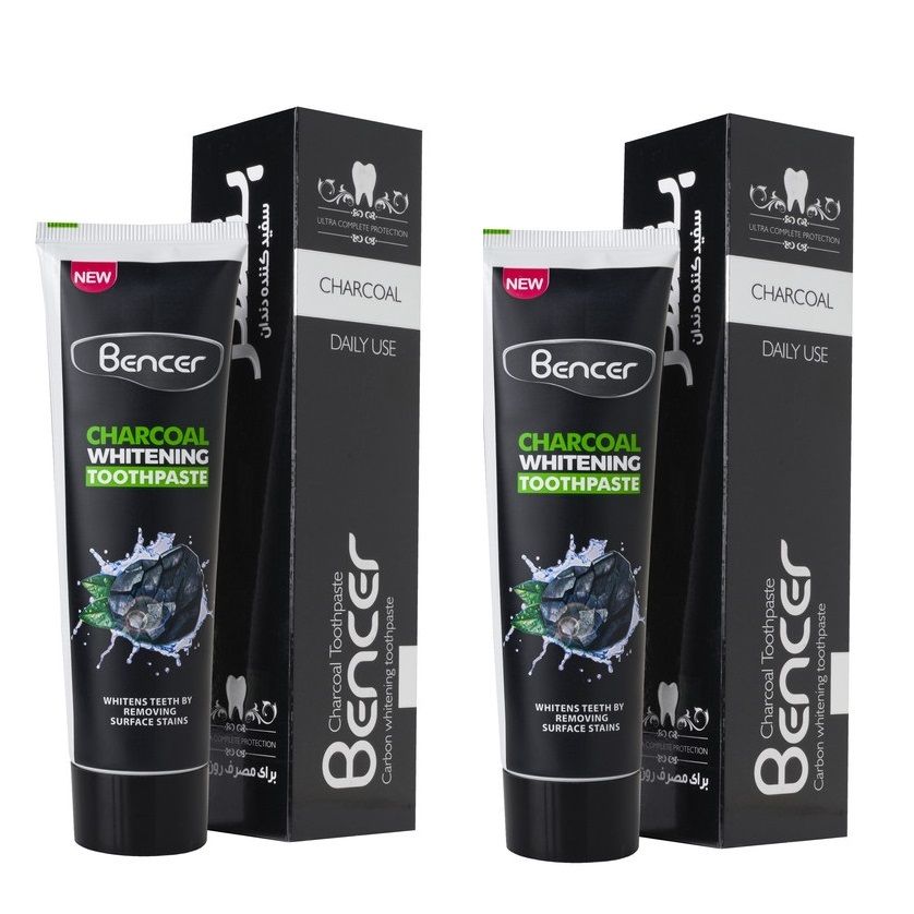 خمیر دندان بنسر مدل charcoal حجم 120 میلی لیتر مجموعه 2 عددی -  - 1