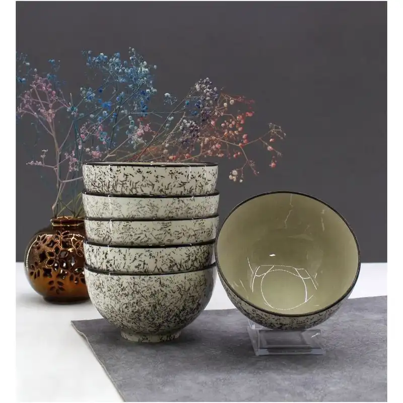 کاسه سرامیکی مدل مرمری بسته 6 عددی