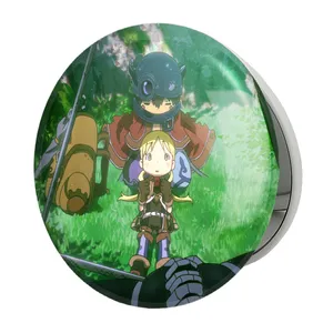 آینه جیبی خندالو طرح ریگ و ریکو انیمه ساخته شده در پرتگاه مدل تاشو کد 24369 