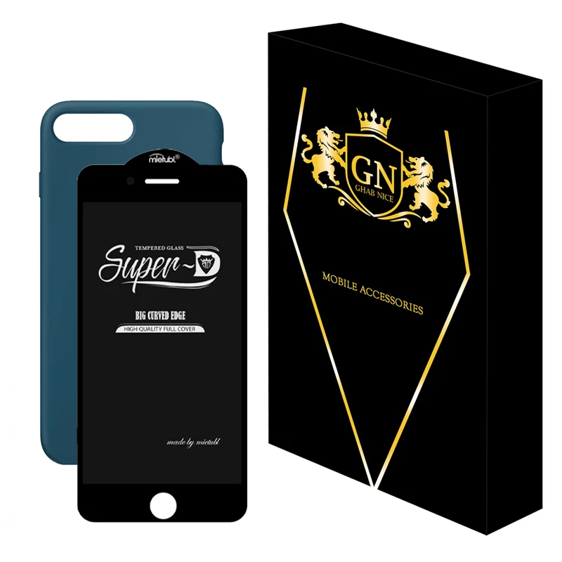 کاور قاب نایس مدل 2SDB مناسب برای گوشی موبایل اپل iPhone 7 Plus به همراه محافظ صفحه نمایش