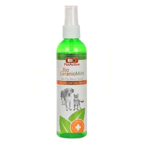 اسپری پوست و مو سگ و گربه بایوپت اکتیو مدل Skin&coat حجم 100 میلی لیتر