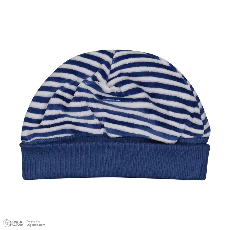 ست سرهمی و کلاه نوزادی پسرانه ایندیگو مدل 421159