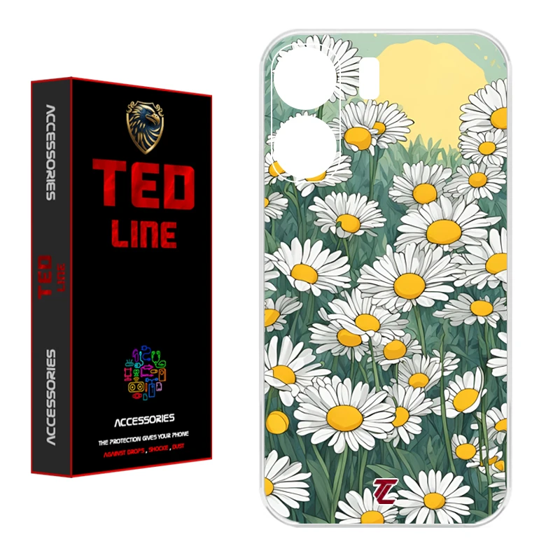 کاور تدلاین طرح گل بابونه کد 1141 مناسب برای گوشی موبایل شیائومی Redmi 13C / Poco C65