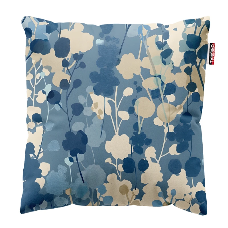 کوسن پاد آفرین مدل مینیمال طرح گل و برگ کد PK403294 سایز 40*40 سانتی متر