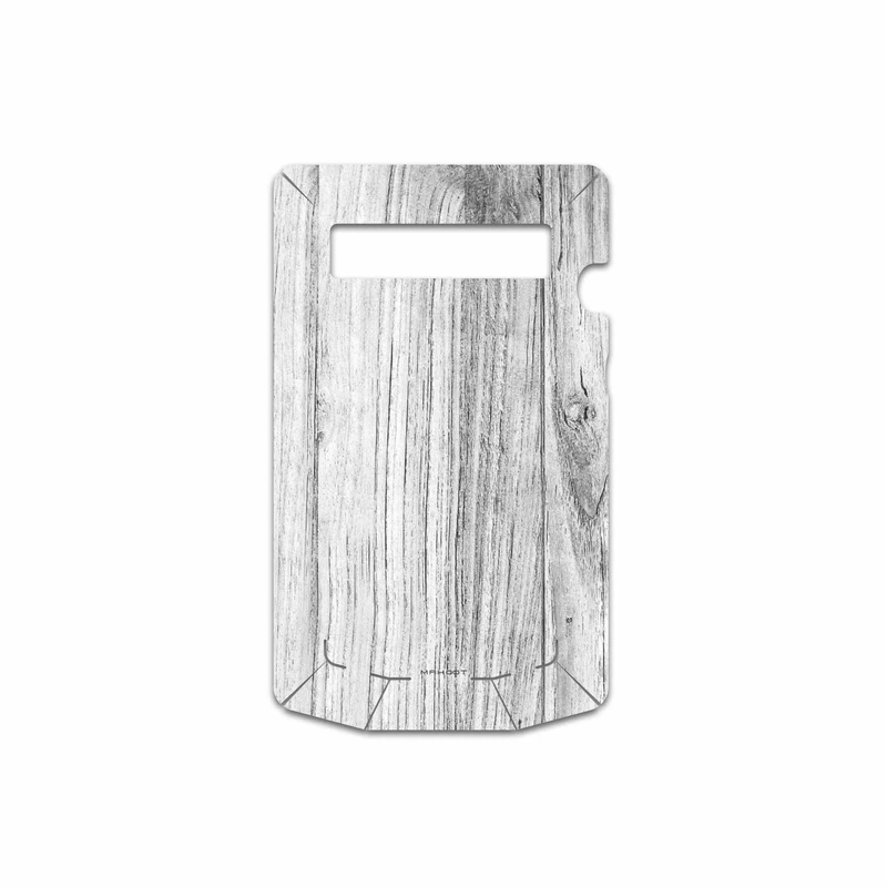 برچسب پوششی ماهوت مدل White-Wood مناسب برای گوشی موبایل بلک بری P9981