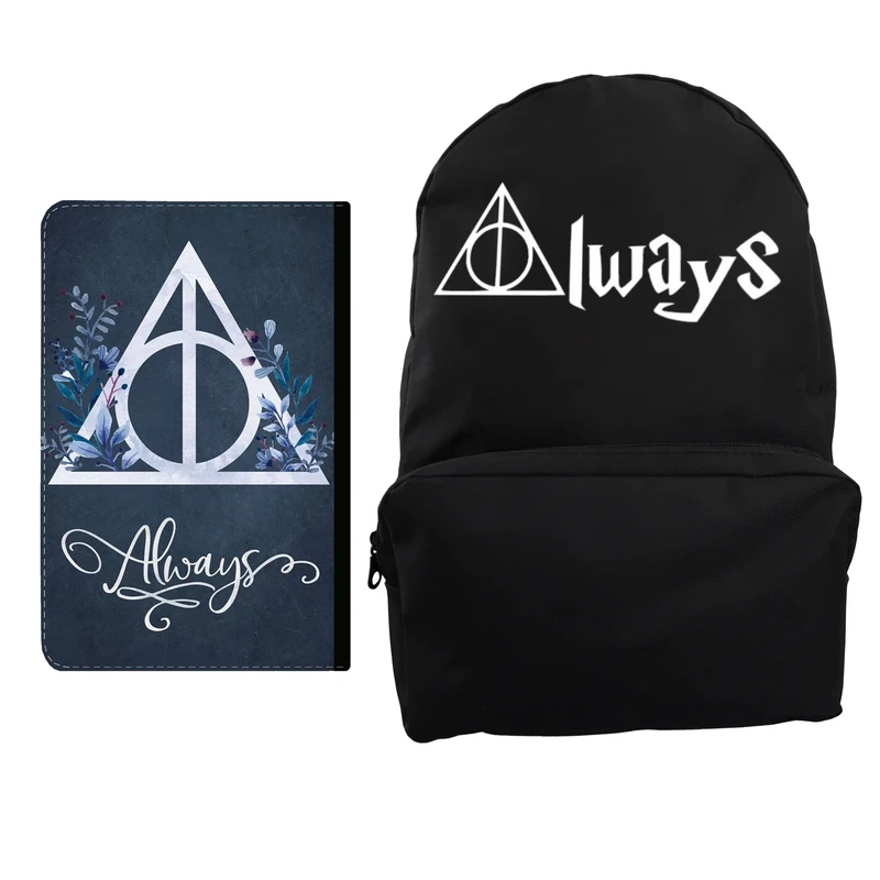 کوله پشتی مدل هری پاتر آلویز کد KP-541 به همراه کلاسور