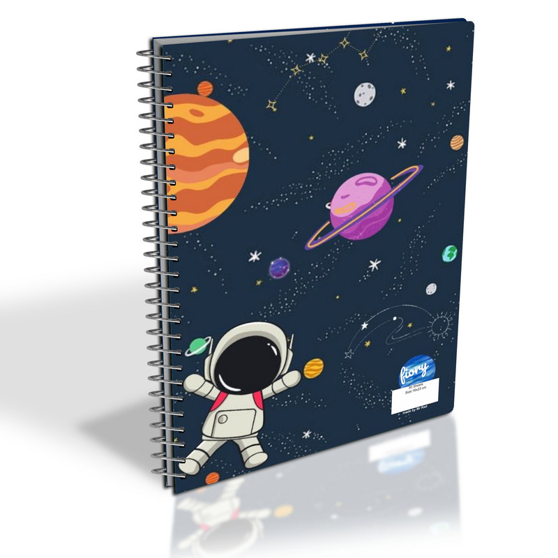 دفتر مشق 50 برگ مستر راد مدل گلکسی طرح فضایی کد 2728 fiory