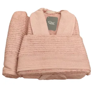 سرویس حوله پالتویی 3 تکه شکیل مدل Cotton V4