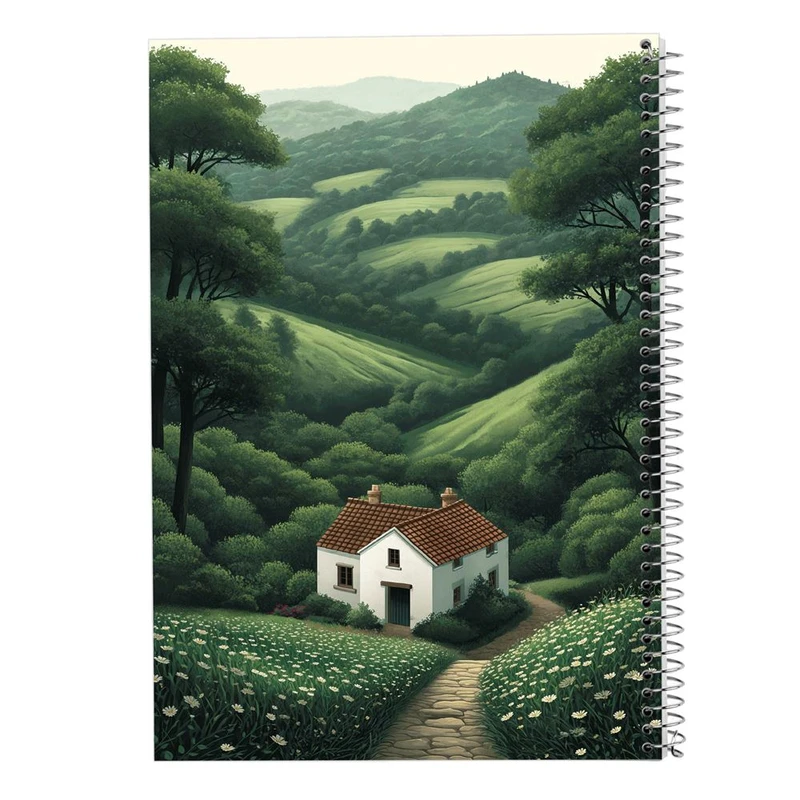 دفتر شطرنجی 50 برگ مدوپد طرح طبیعت کد DF15387