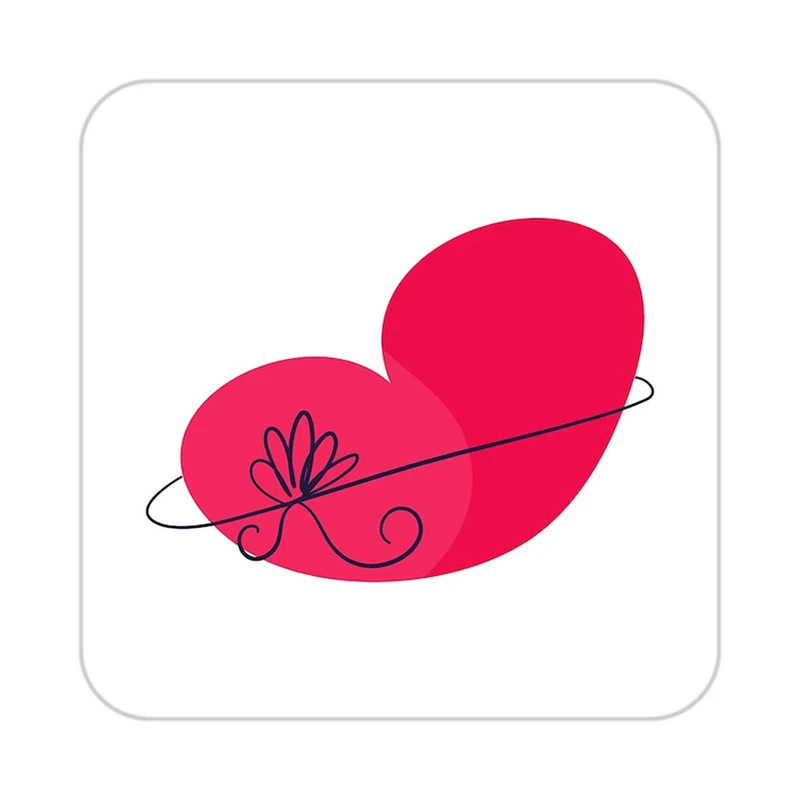 زیر لیوانی کاکتی طرح عاشقانه مدل mp38629