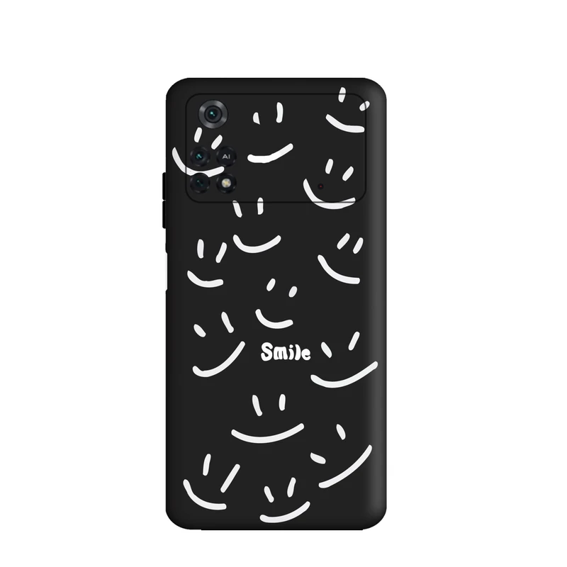 کاور قاب گارد طرح لبخند فانتزی کد f7198 مناسب برای گوشی موبایل شیائومی Poco M4 Pro 4G