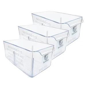 سبد نظم دهنده یخچال تن تن طرح کریستال کد LRG2 بسته 3 عددی