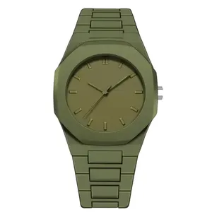 ساعت مچی عقربه‌ای کوارتز مردانه مدل اسپرت بند سبک قفل مخفی کد ۱.۷