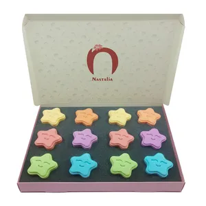 کوکتل نمک حمام ناستالیا مدل Star وزن 800 گرم بسته 12 عددی