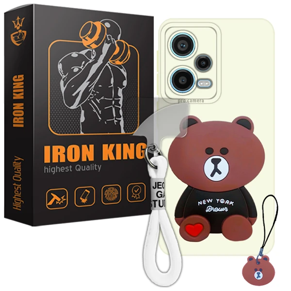کاور آیرون کینگ مدل IRB-GHALBI-21 مناسب برای گوشی موبایل شیائومی Poco X5 Pro به همراه بند آویز