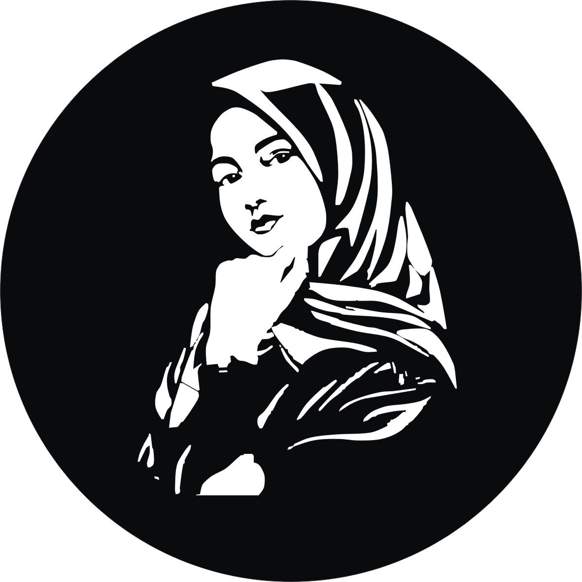 برچسب بدنه خودرو لیزارد مدل چهره طرح بانوی ایرانی کد LZD-157