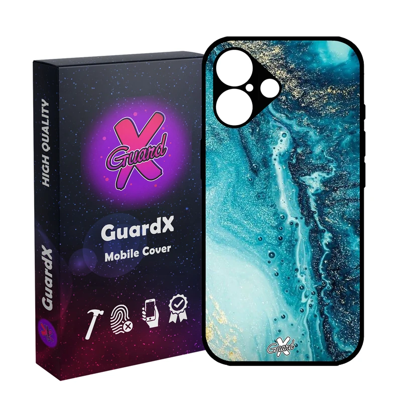 کاور گارد ایکس طرح آبی مدل 10402 مناسب برای گوشی موبایل اپل iPhone 16