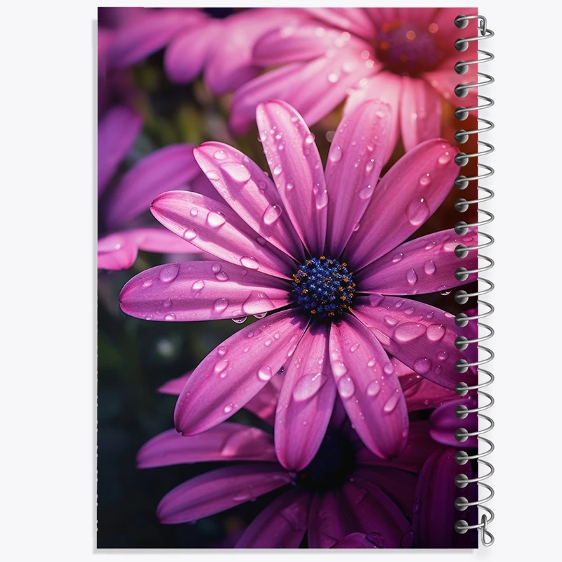 دفتر شطرنجی 50 برگ خندالو مدل گل (Flower) کد F2647