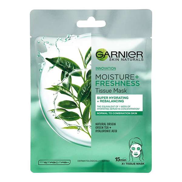 ماسک صورت گارنیه سری HYDRA BOMB مدل GREEN TEA  وزن 28 گرم