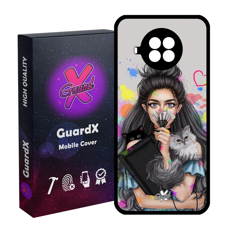 کاور گارد ایکس طرح Girl مدل Glass10386 مناسب برای گوشی موبایل شیائومی Mi 10T Lite / Mi 10I 5G / Redmi NOTE 9 PRO 5G