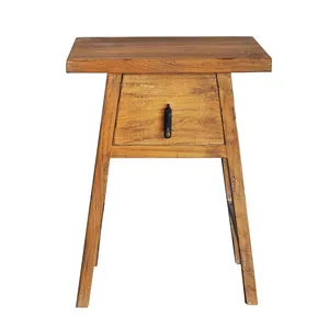 میز پاتختی مدل چوبی مثلثی