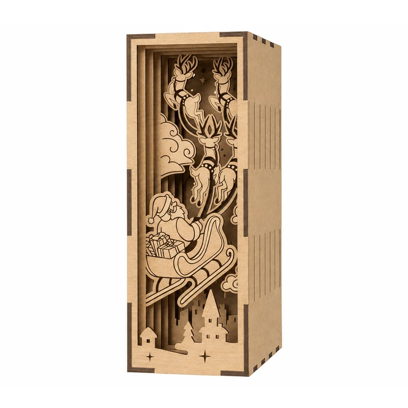 ساختنی 12 تکه مدل بین کتابی چوبی کد M399