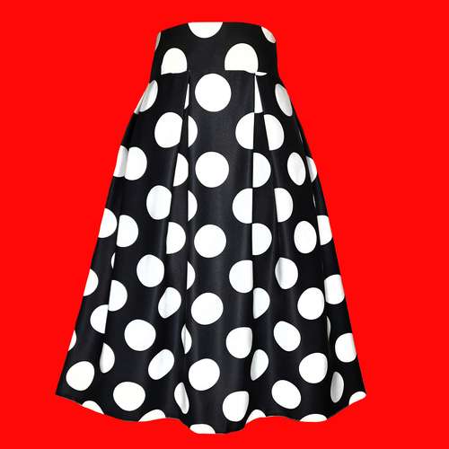 دامن زنانه مدل توپی det280b رنگ مشکی