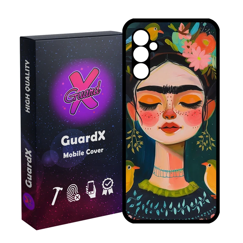 کاور گارد ایکس طرح دخترانه مدل Glass10785 مناسب برای گوشی موبایل سامسونگ Galaxy A24/A24 4G/M34 5G