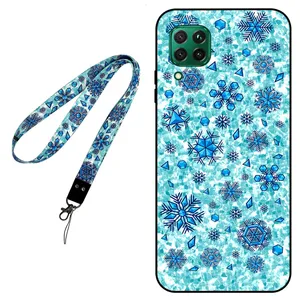 Megafone Snow Flake 0014 Cover For Huawei P40 Lite / Nova 7i / Nova 6SE Mobile Neckband 