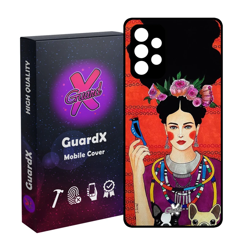 کاور گارد ایکس طرح دختر مدل Glass10150 مناسب برای گوشی موبایل سامسونگ Galaxy A52s