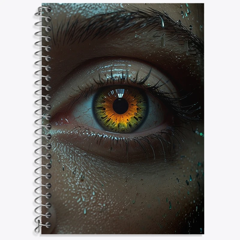 دفتر زبان 50 برگ خندالو مدل سه خط طرح چشم کد N1247