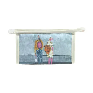 کیف لوازم آرایش زنانه مدل نقاشی کد fa1