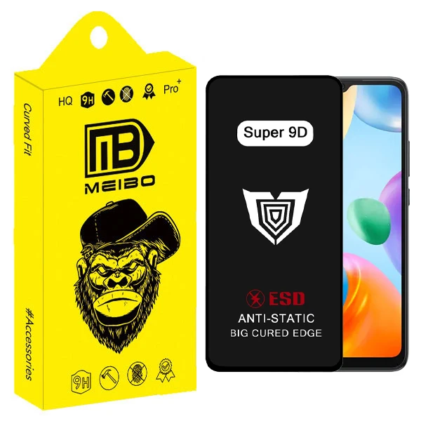 محافظ صفحه نمایش فول میبو مدل Super 9D Pro مناسب برای گوشی موبایل شیائومی redmi 10C / 12C / 10 / A3 / Poco C40 / C55 / C61