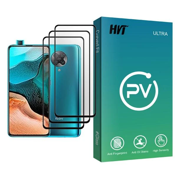 محافظ صفحه نمایش اچ وی تی مدل PV Glass MIX003 مناسب برای گوشی موبایل شیائومی Redmi K30 Pro بسته سه عددی