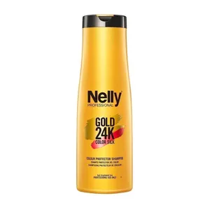 nelly gold 24k color silk hair shampoo 400 ml