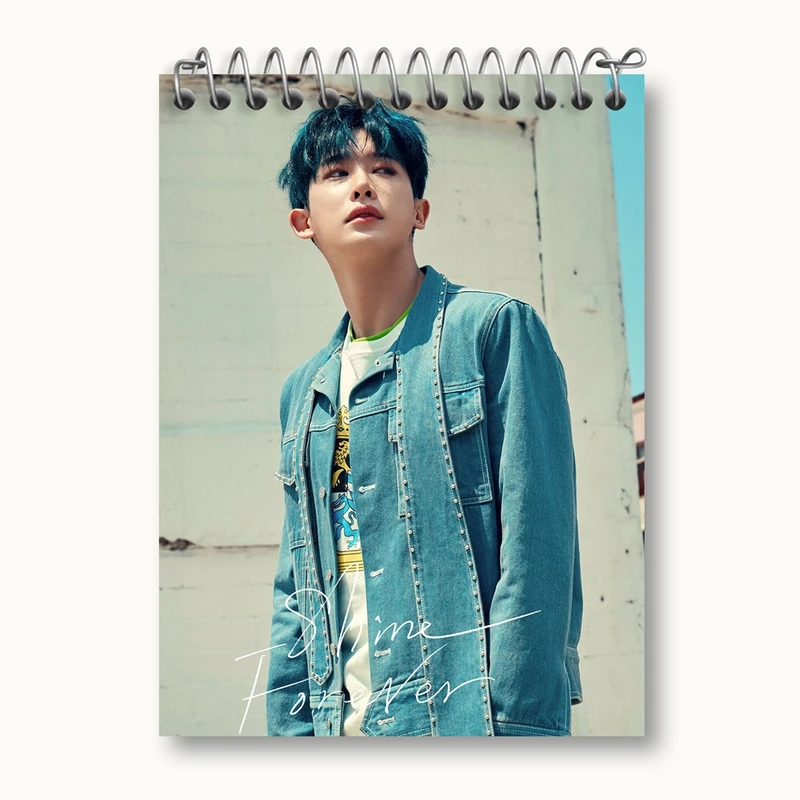 دفتر یادداشت 50 برگ خندالو مدل ونهو گروه مانستا اکس MONSTA X کد 12249