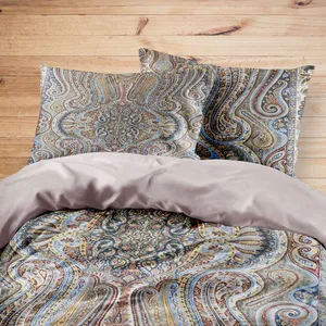 سرویس روتختی مدوپد طرح فرش قم ترنجی مدل C-Ghom084 یک نفره 4 تکه