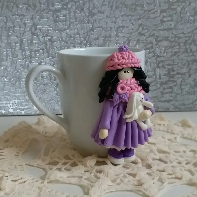 ماگ مدل دختر عروسکی L998